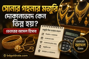 সোনার গহনার মজুরি দোকানভেদে কেন ভিন্ন হয়? ভেতরের আসল হিসাব